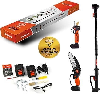 Altuna Kit de poda a batería de Titanio: ¡Tu aliado perfecto para podar sin esfuerzo! - Imagen 1