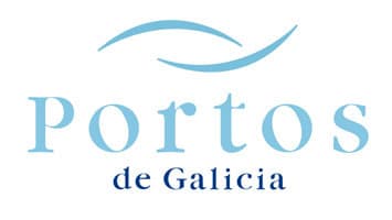 Logotipo de Portos de Galicia, cliente de Grupo Luciano en Cedeira